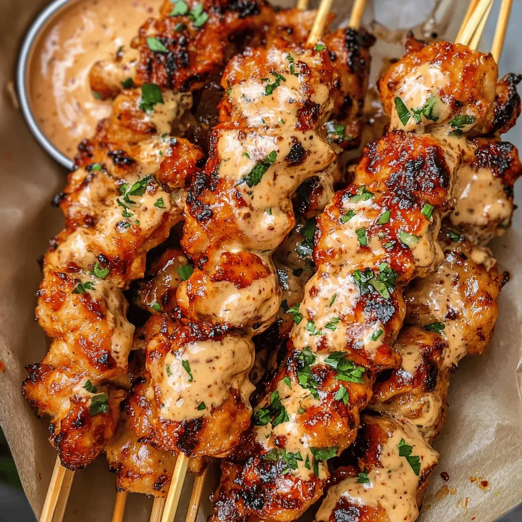 Fire up your grill for these mouthwatering Bang Bang Chicken Skewers! Featuring juicy chicken marinated in a zesty sauce, these skewers are perfect for summer cookouts or casual gatherings. With a balance of sweet and spicy flavors, they're sure to impress your guests. Don't forget to save this recipe for your next barbeque or family get-together!