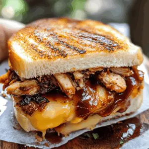 Get ready for a cheesy twist on your favorite BBQ flavors! This BBQ Chicken Grilled Cheese sandwich combines tender chicken, zesty barbecue sauce, and gooey cheese, all grilled to golden perfection. Perfect for a quick lunch or dinner, it's a crowd-pleaser that brings comfort to any meal. Save this recipe for your next family gathering or game day feast!