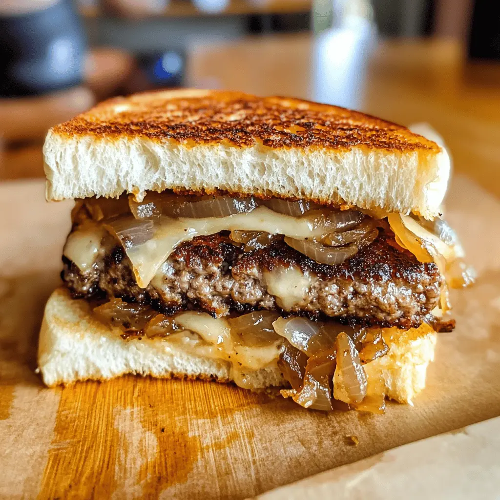 Get ready to enjoy the best patty melts topped with luscious caramelized onions! This comforting recipe combines juicy beef patties, melted cheese, and sweet onions, all nestled between buttery toasted bread. Perfect for a family dinner or a cozy night in. Don’t forget to save this recipe for your next meal!