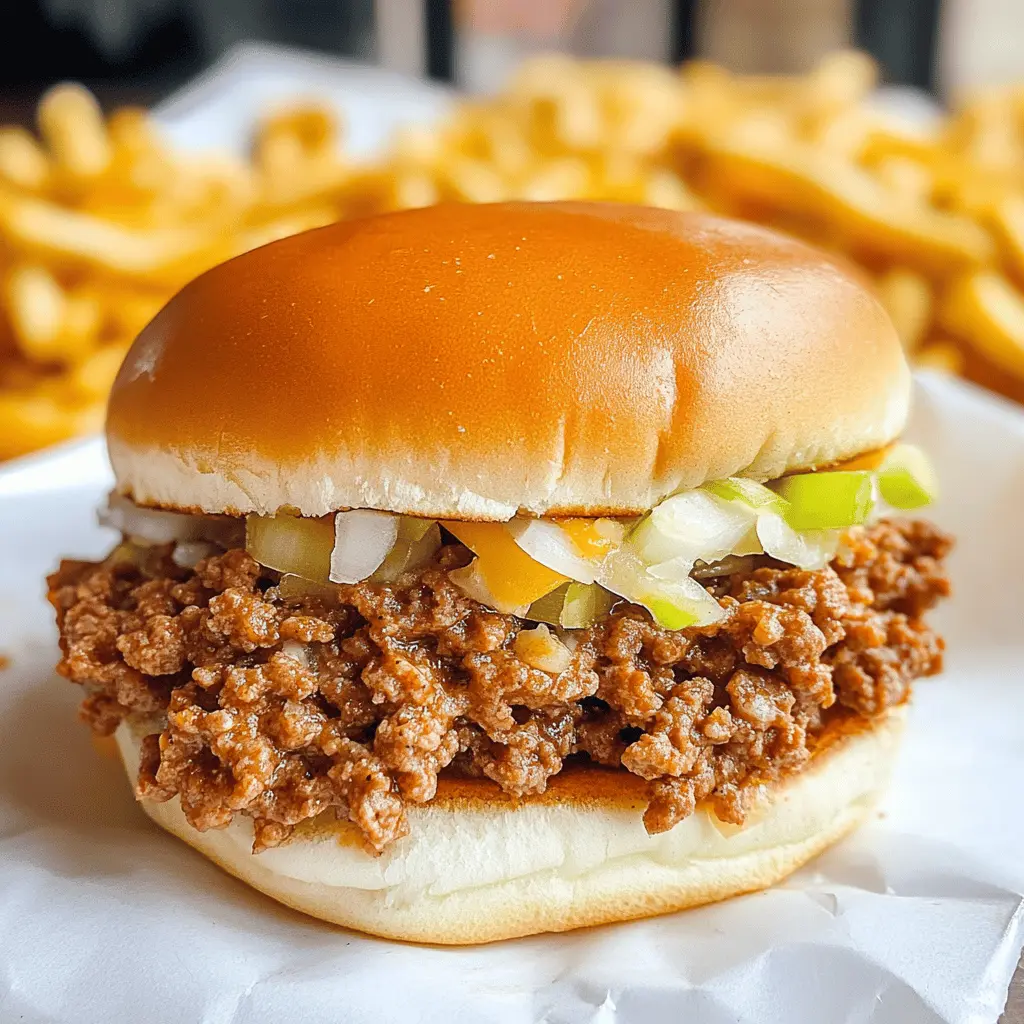 Craving a fun twist on a fast-food favorite? These Big Mac Sloppy Joes combine the classic flavors of a Big Mac with the ease of a sloppy joe! Loaded with seasoned beef, tangy pickles, and special sauce, they’re perfect for game nights or family dinners. Save this recipe for a tasty, quick meal that everyone will love!