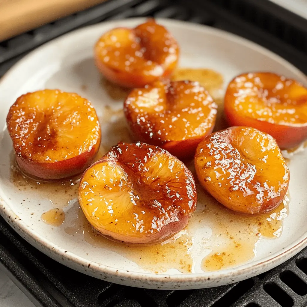 Sweet and juicy air fryer peaches make for a simple, delightful dessert! With a hint of cinnamon and a drizzle of honey, these tender peaches caramelize beautifully in the air fryer. Perfect for summer gatherings or a cozy family treat. Save this recipe for an easy way to enjoy fresh fruit any time. Enjoy them topped with ice cream or yogurt for a special touch!