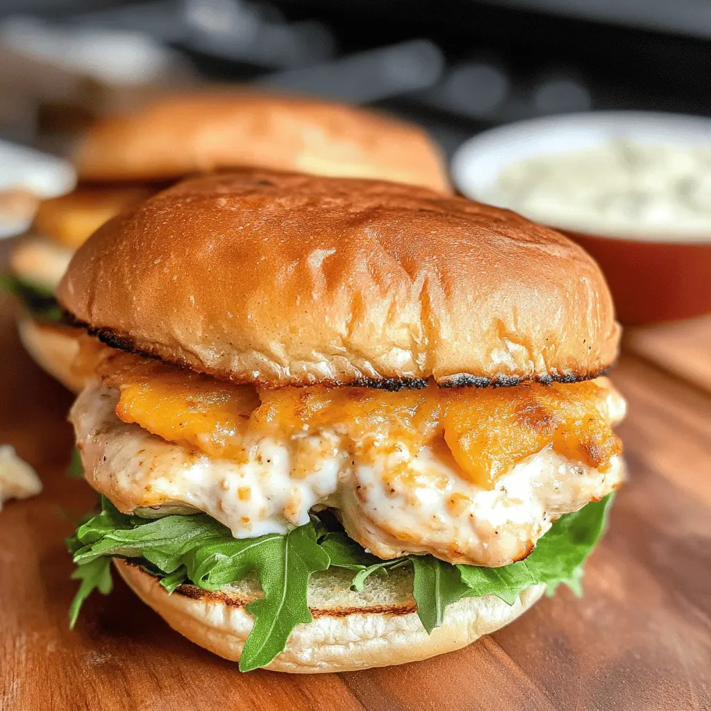 These Cheddar Ranch Chicken Burgers are a game-changer for your next cookout! Juicy chicken combined with creamy cheddar and zesty ranch flavors creates a deliciously unique taste. Perfect for backyard barbecues, family dinners, or game day gatherings. Don’t forget to save this recipe for a delightful meal that everyone will love!