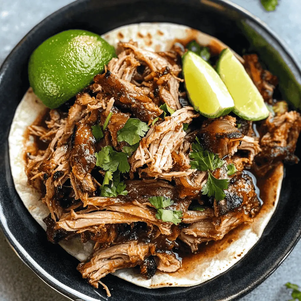 Make weeknight dinners effortless with this easy Crockpot Pork Carnitas recipe! Slow-cooked to perfection, the tender pork shoulder is infused with bold spices and citrus flavors, making it ideal for tacos, burritos, or even a flavorful topping for nachos. Save this recipe for your next gathering or a cozy family meal!