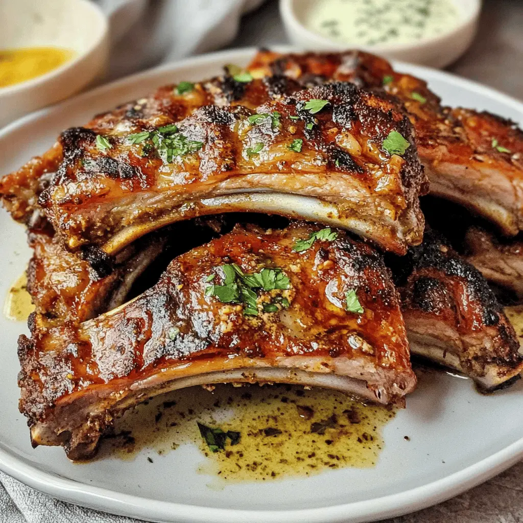 Get ready for a delicious meal with these Easy Greek Ribs! These tender ribs are baked to perfection and then grilled to give them that perfect smoky flavor. Made with aromatic herbs, garlic, and lemon, they’re bursting with Mediterranean taste. Perfect for family dinners or weekend BBQs. Save this recipe to impress your guests and make mealtime unforgettable!