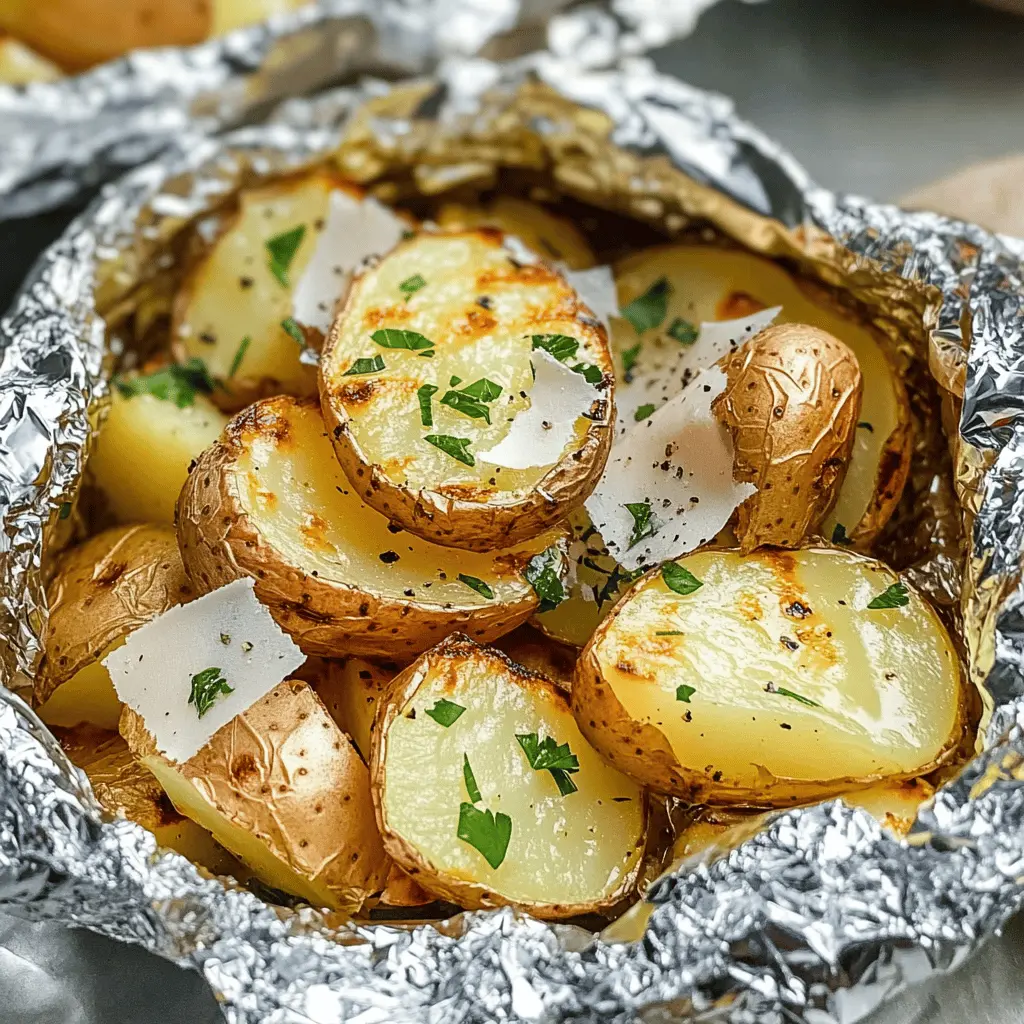 Sizzle up your outdoor cooking with these easy Grilled Potatoes in Foil! Perfectly tender and infused with your favorite herbs and spices, these potato packets are a must-have for any barbecue. Ideal for summer gatherings or camping trips. Save this recipe for a tasty side dish that everyone will love!