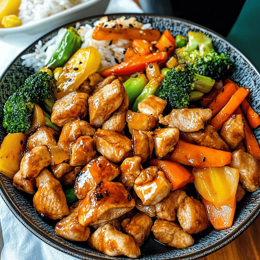 Bring the taste of Japan to your home with this Hibachi Chicken and Vegetables recipe! Packed with tender chicken, colorful veggies, and a delicious garlic soy sauce, this dish is perfect for weeknight dinners or meal prep. Save this recipe to impress family and friends at your next gathering!