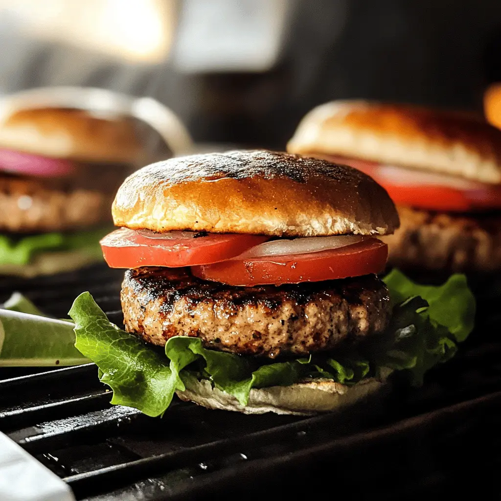 Get ready for a delicious twist on a classic! These Juicy Grilled Turkey Burgers are packed with flavor and made with lean ground turkey, fresh herbs, and spices. Perfect for summer cookouts or a quick weeknight meal, these burgers are a healthier alternative that everyone will love. Save this recipe for your next grilling adventure!