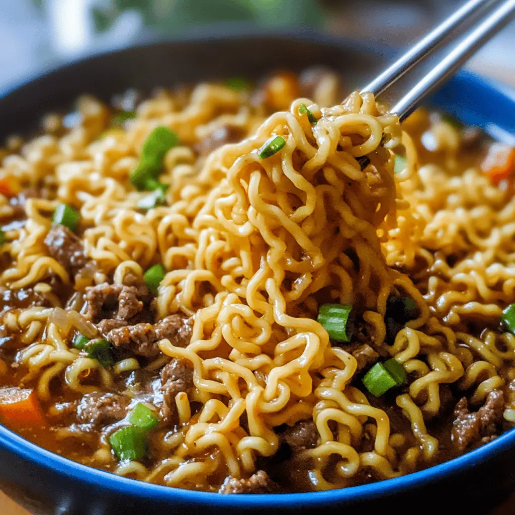 Warm up your weeknight meals with this delicious Slow Cooker Beef Ramen Noodles recipe! With tender beef, rich broth, and perfectly cooked noodles, it's a comforting dish that's easy to prepare. Perfect for busy evenings or cozy gatherings, save this recipe to enjoy a heartwarming bowl of ramen any time!