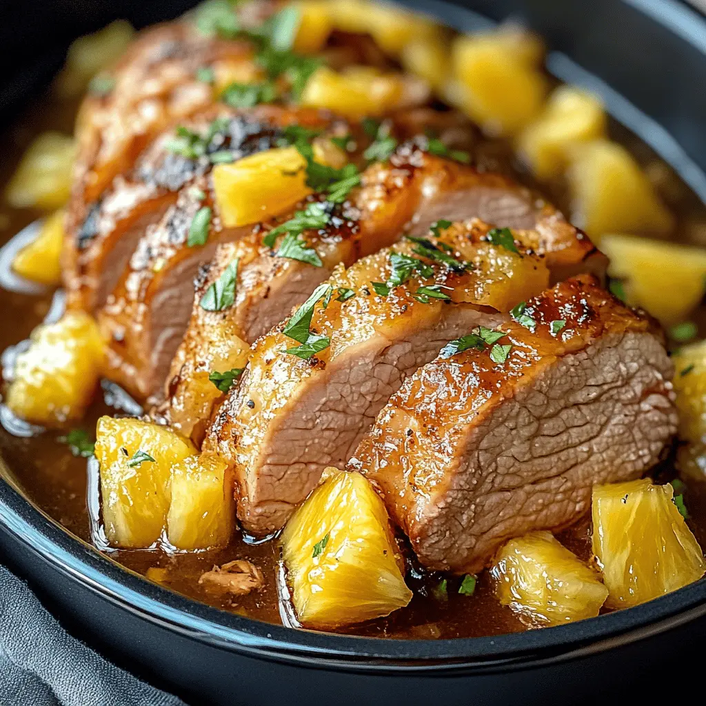 This Slow Cooker Pineapple Pork Loin is a delightful blend of sweet and savory flavors! Made with juicy pork and a tangy pineapple sauce, it’s perfect for busy days or family gatherings. Simply set it and forget it! Save this recipe for your next dinner party or a comforting weeknight meal. Your taste buds will thank you!