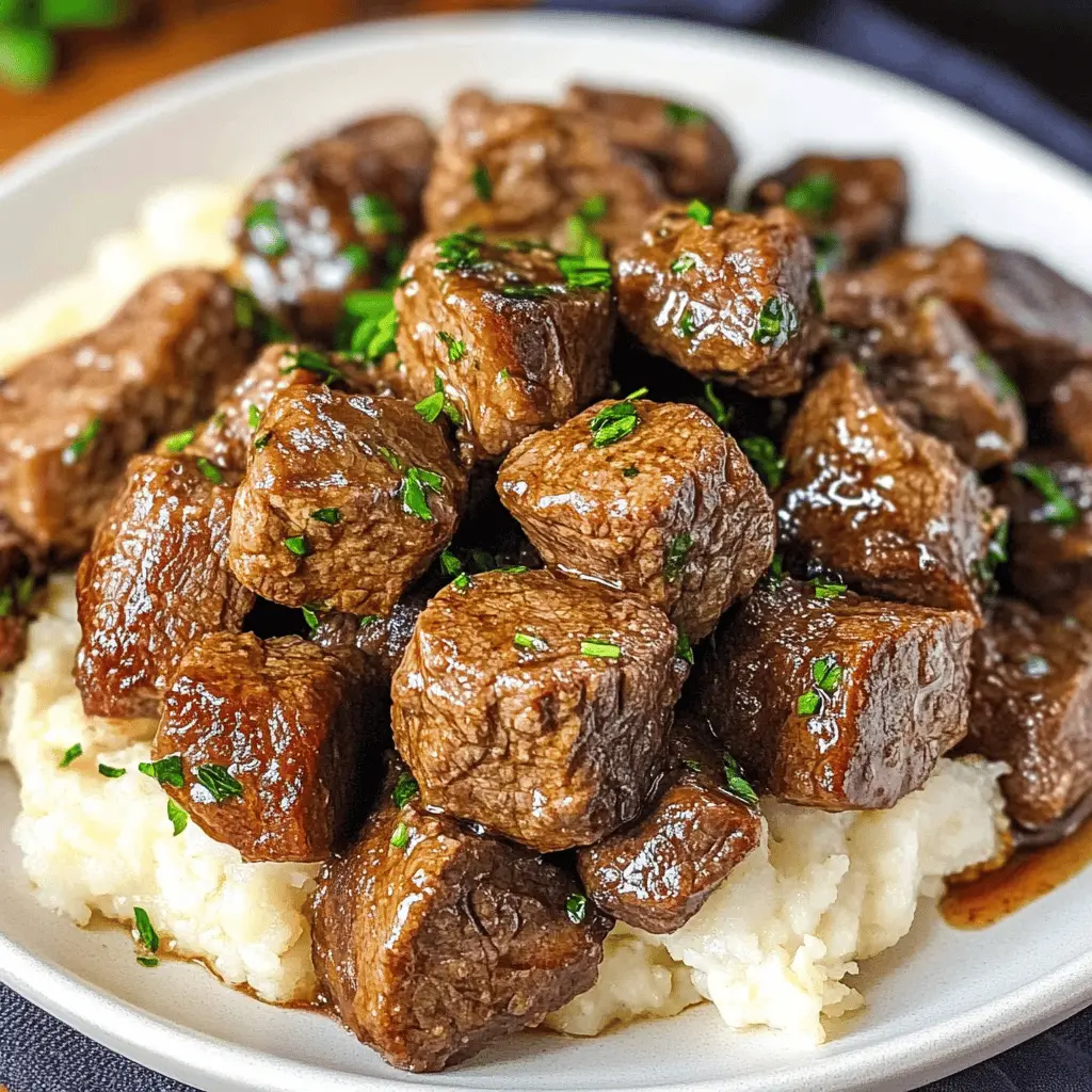 Tender, juicy Slow Cooker Steak Bites are the perfect addition to your weeknight dinner! Made with flavorful seasonings and succulent beef, these bites cook to perfection while you go about your day. Ideal for family meals or game day snacks, simply toss the ingredients in the slow cooker and let it do the work. Save this recipe to impress your friends and family at your next gathering!