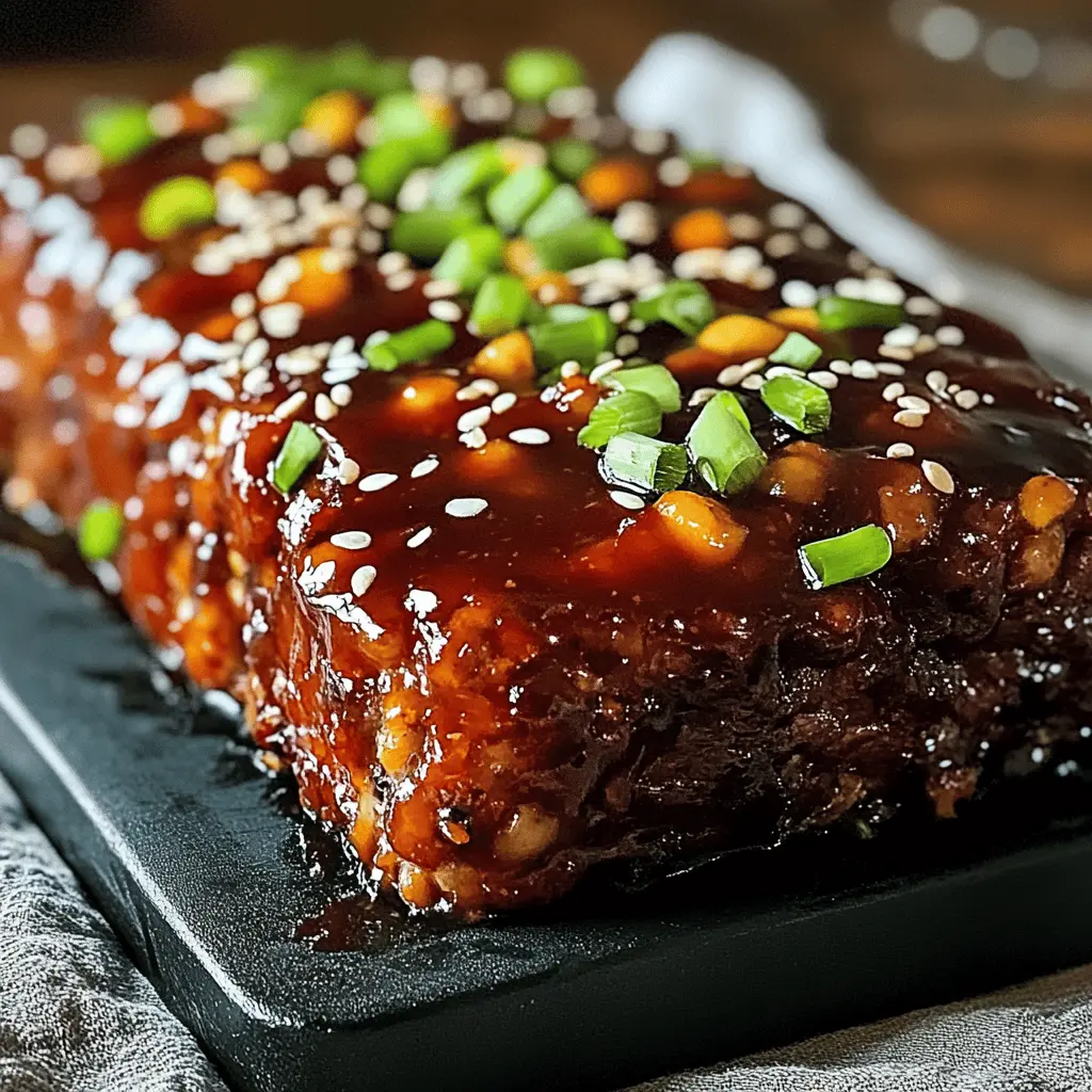This Sweet and Spicy Korean BBQ Meatloaf is a delicious twist on a classic comfort dish! Packed with a unique blend of flavors, it features savory meat combined with the perfect balance of sweetness and spice. Ideal for family dinners or meal prep, this recipe is sure to become a new favorite. Save this pin for your next cooking adventure!