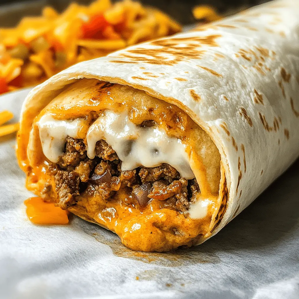 Enjoy the bold flavors of the Taco Bell Beefy Melt Burrito! This delicious wrap combines seasoned beef, warm nacho cheese, and creamy chipotle sauce all rolled together in a soft tortilla. Perfect for a quick dinner or late-night snack, this easy-to-make burrito will satisfy your cravings. Save this recipe for your next taco night!