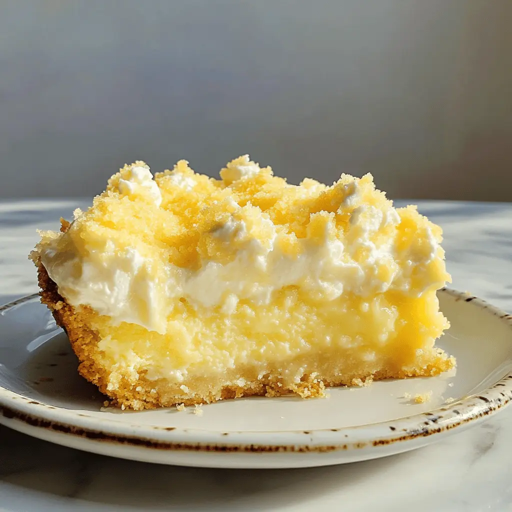 Brighten your dessert table with this Tangy Lemon Cream Cheese Dump Cake! Featuring a rich, buttery crust and a creamy lemon filling, it's the perfect balance of flavors. Easy to make and ideal for gatherings or a cozy night in, this cake is sure to impress! Save this recipe for your next sweet occasion!