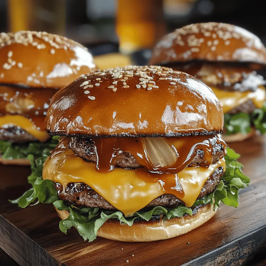 These Teriyaki Parmesan Burgers with American Cheese are a delicious twist on your classic burger! Juicy beef patties are infused with sweet and savory teriyaki sauce, topped with rich Parmesan and gooey American cheese. Perfect for summer barbecues or weeknight dinners, they're sure to become a family favorite. Save this recipe for a flavorful grilling experience everyone will love!