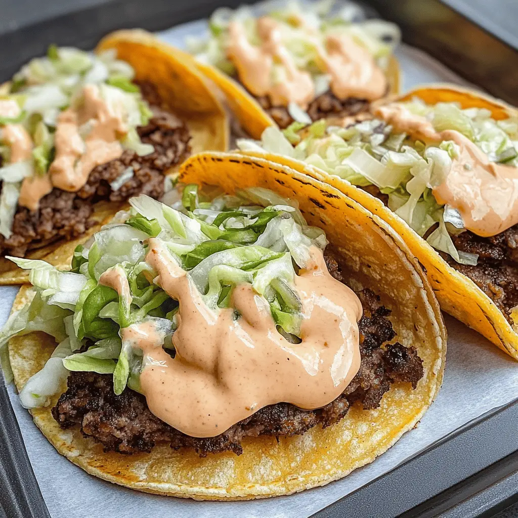 Get ready for a flavor explosion with these Original Smash Burger Tacos! Juicy ground beef, melty cheese, and a crispy taco shell come together for a delicious twist on classic tacos. Perfect for game day or a casual dinner, these tacos are sure to be a hit with family and friends. Save this recipe and impress everyone with your cooking skills!