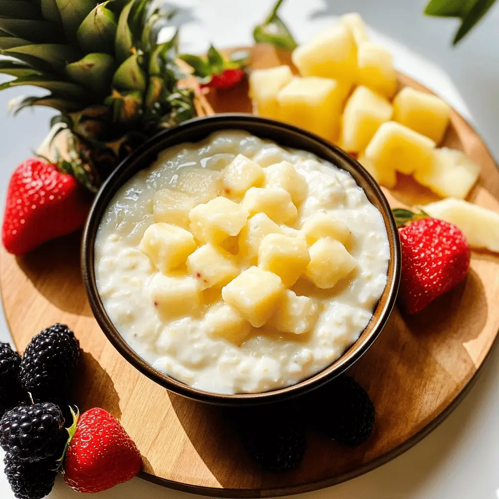 Easy Piña Colada Fruit Dip Recipe