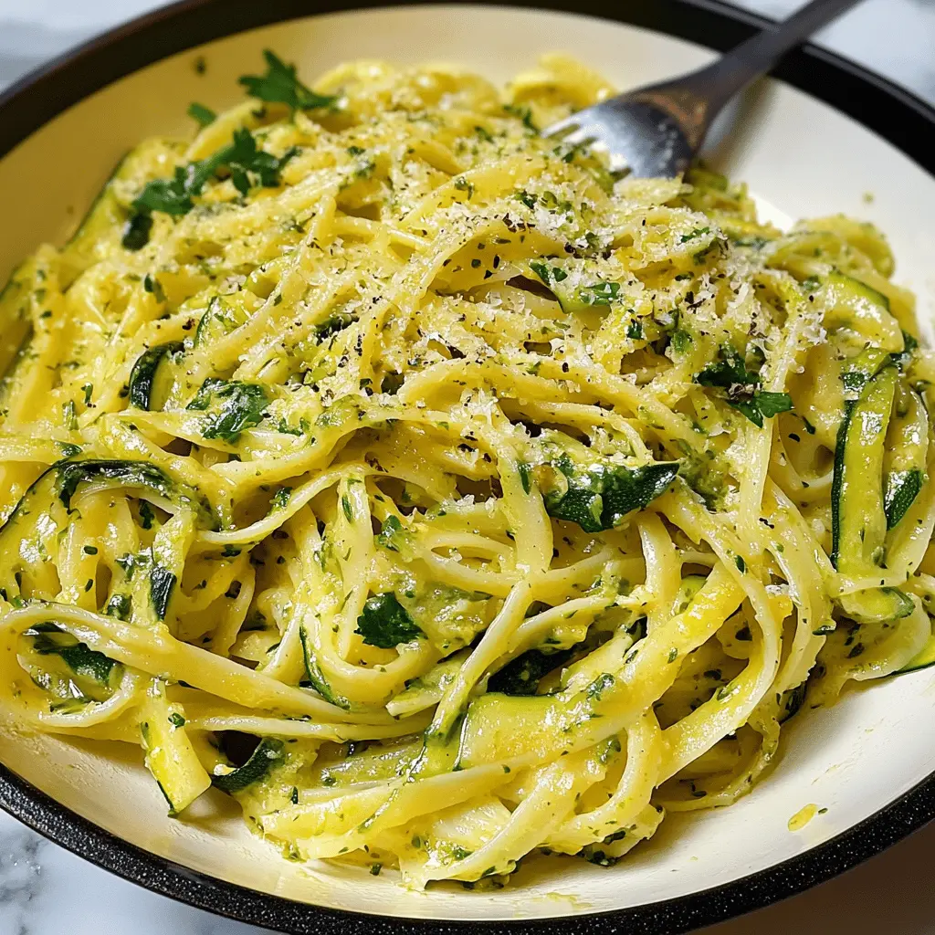 Easy Creamy Zucchini Butter Pasta Recipe