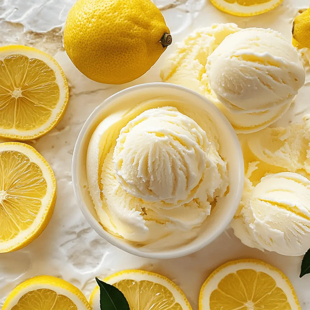 Easy Creamy Lemon Ice Cream Recipe
