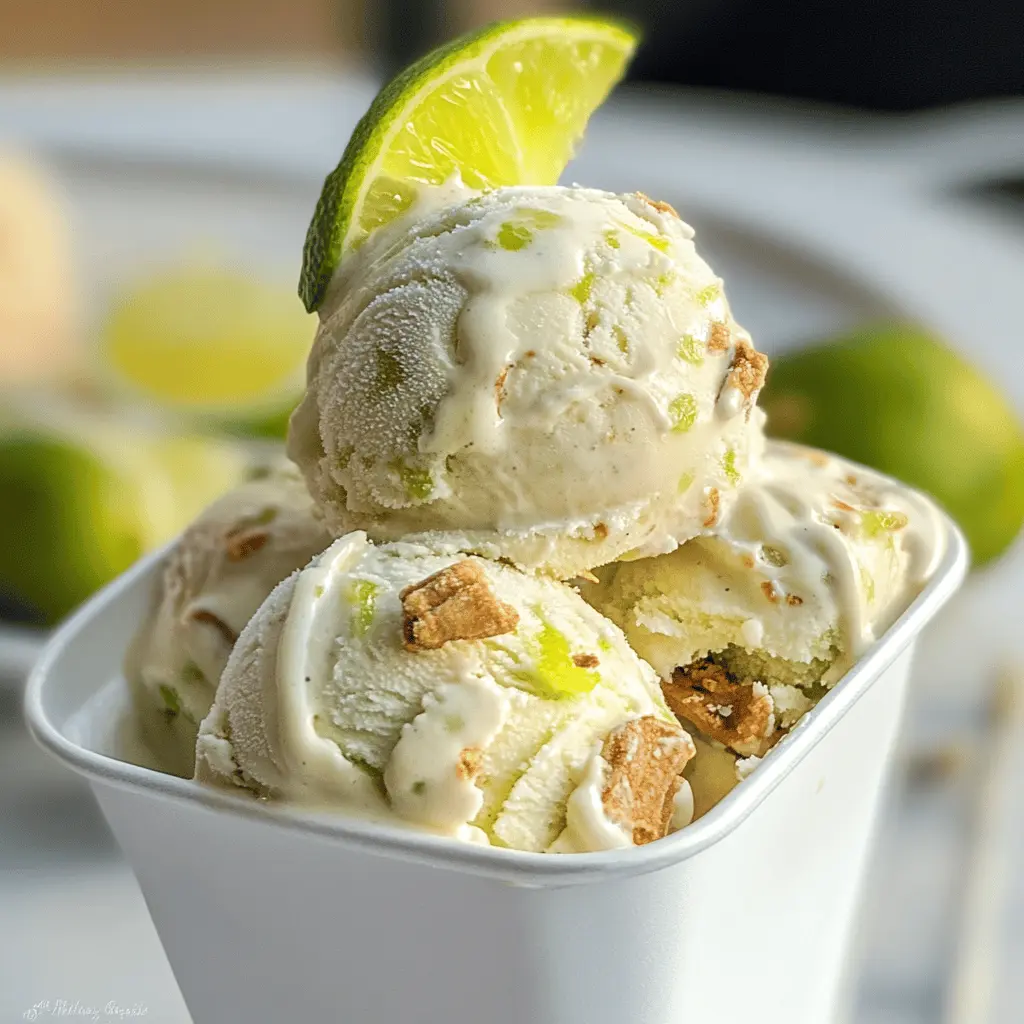 Easy Homemade Key Lime Pie Ice Cream Recipe