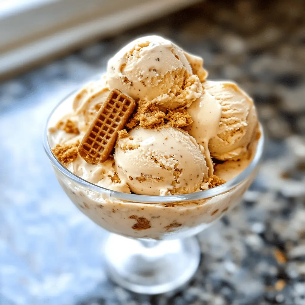 Easy Homemade Biscoff Ice Cream Recipe