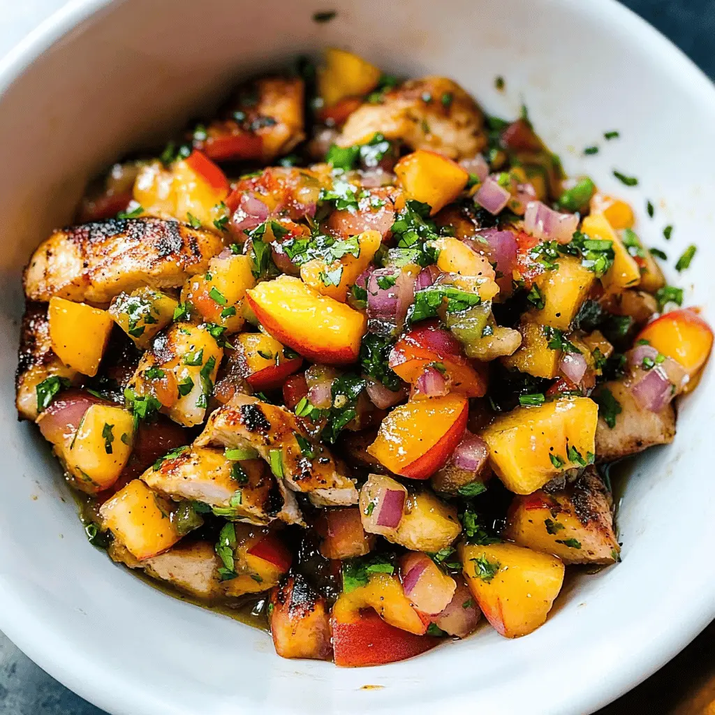 Easy Peach Salsa Chicken Recipe