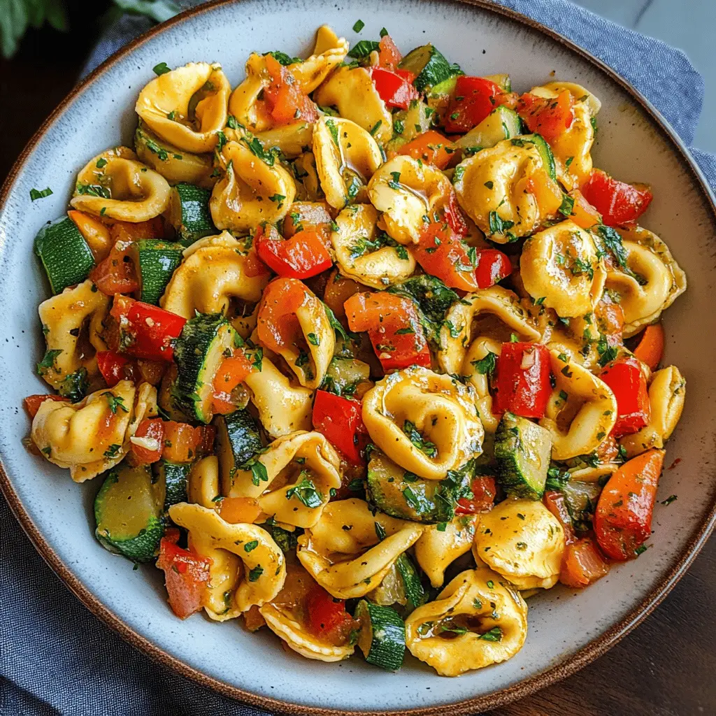 Easy Tortellini with Sautéed Vegetables Recipe