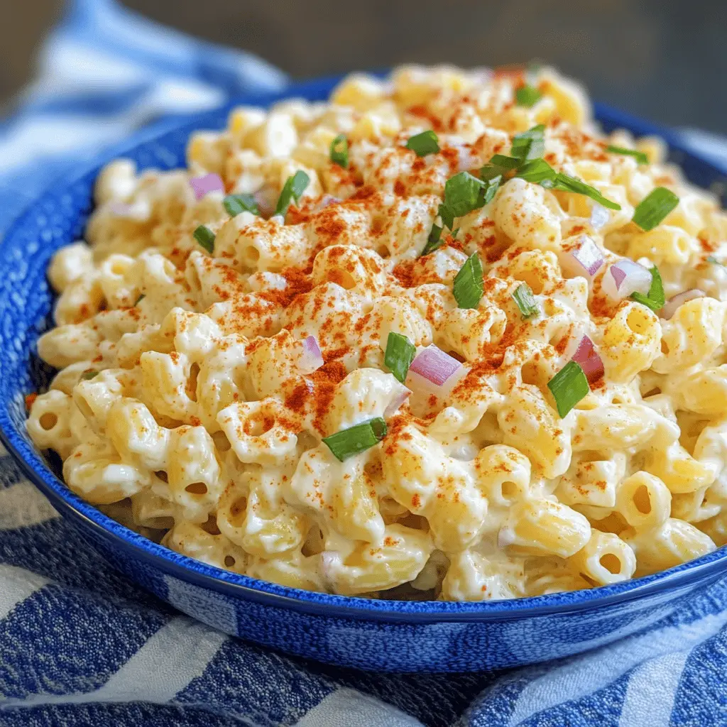 Easy Deviled Egg Pasta Salad Recipe