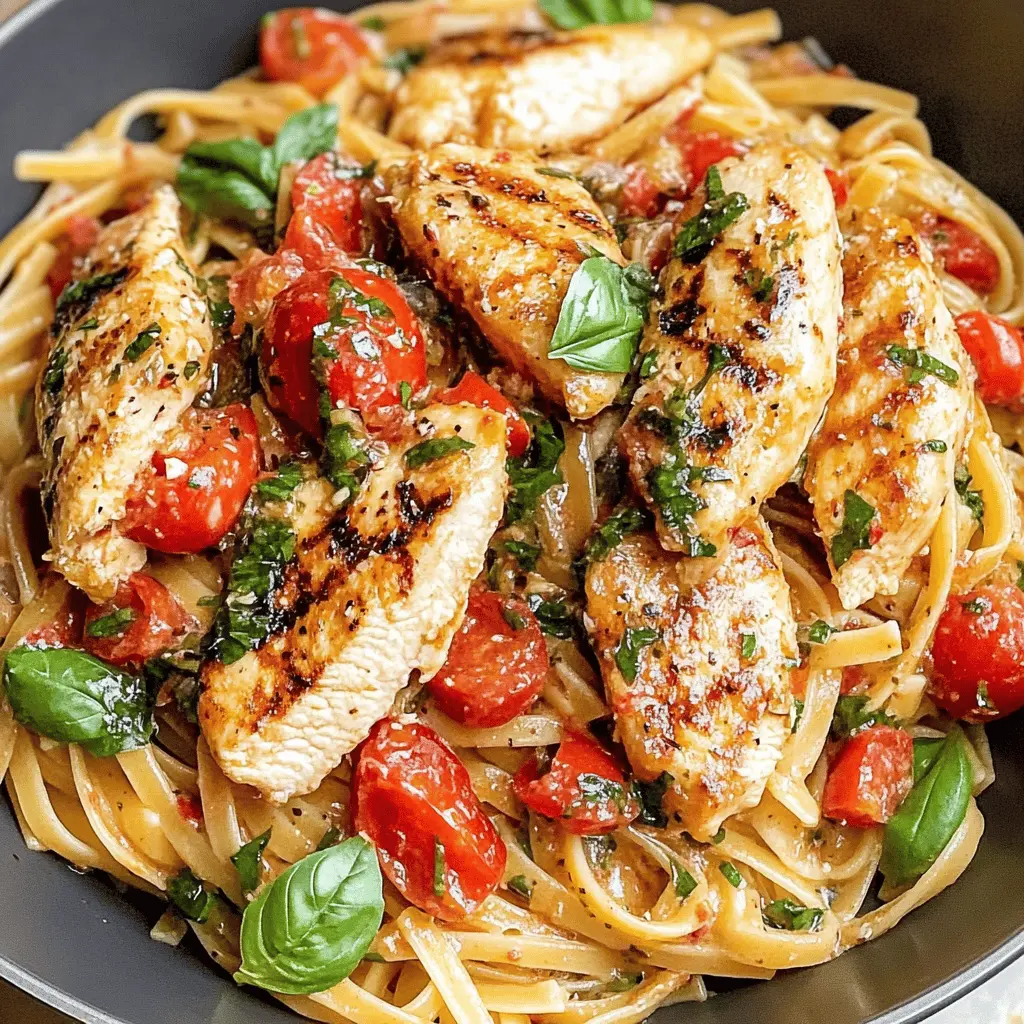 Easy Bruschetta Chicken Pasta Recipe