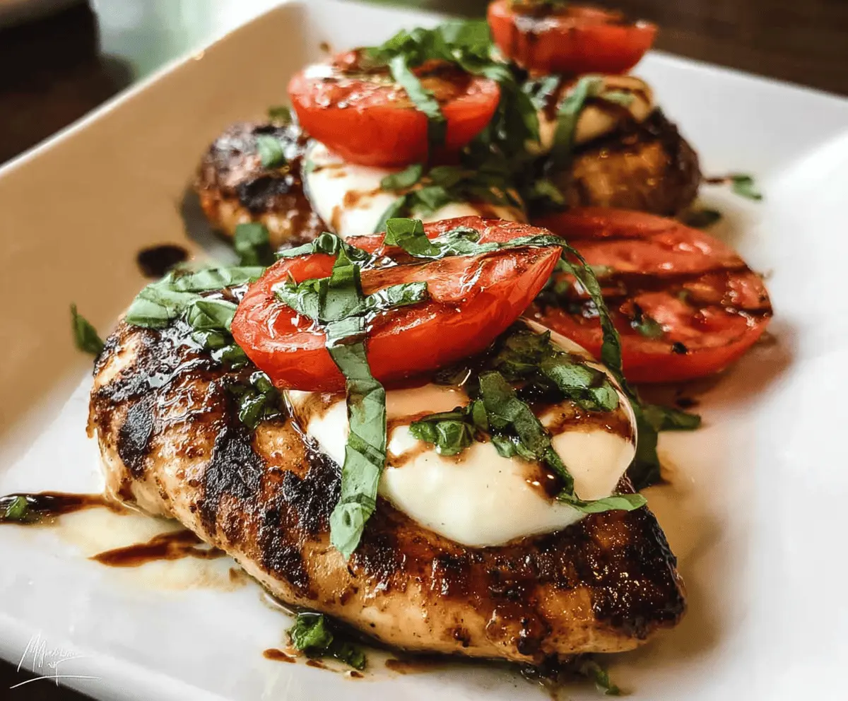 Easy Grilled Chicken Caprese Recipe