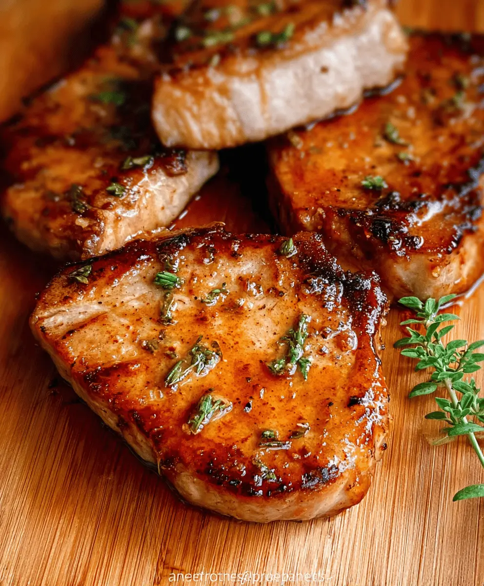 Juicy Oven Baked Pork Chops Recipe