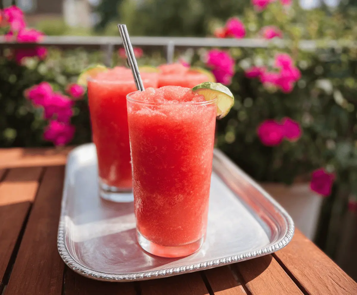 Easy Refreshing Watermelon Slushie Recipe