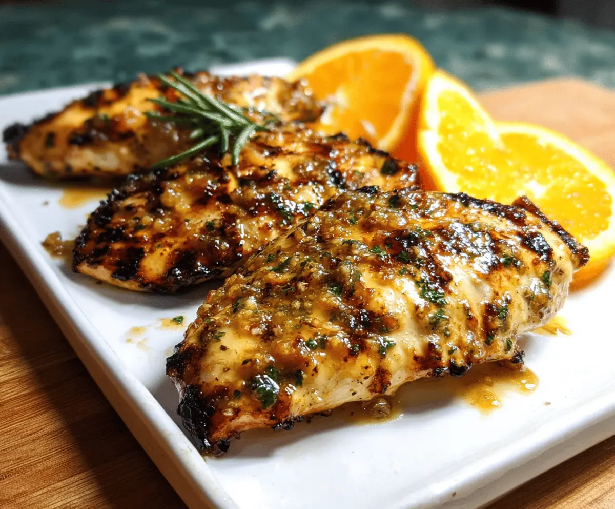 Easy Grilled Citrus Chicken with Sweet Glaze