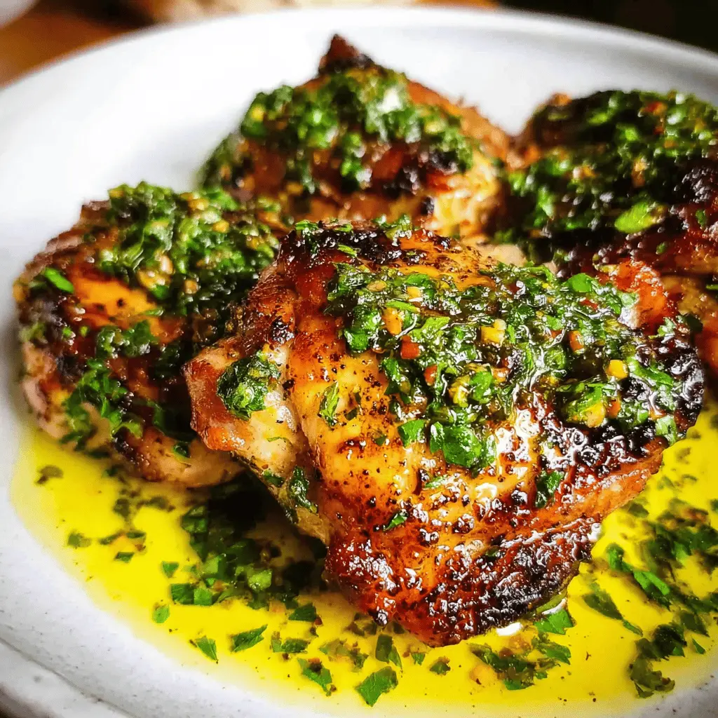 Easy Chimichurri Chicken Thighs Recipe