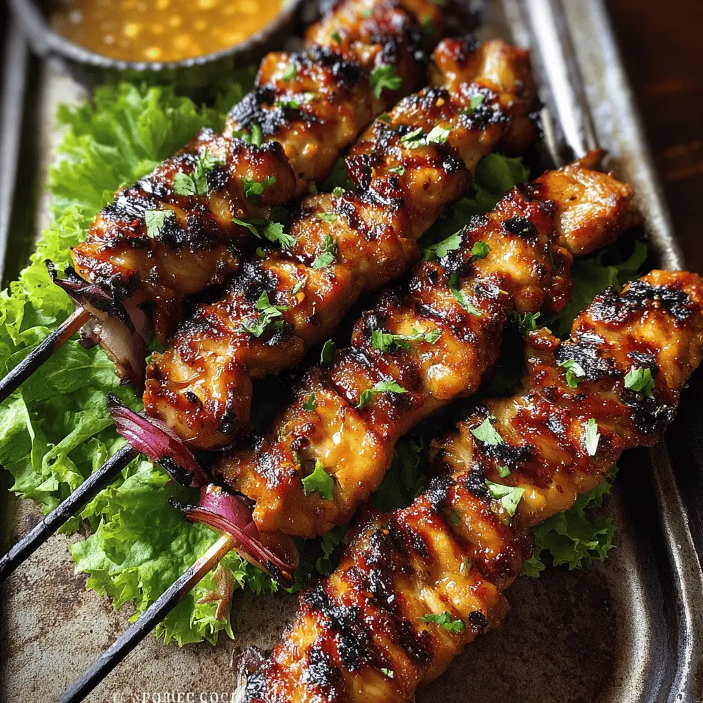 Easy Grilled Thai Chicken Skewers Recipe