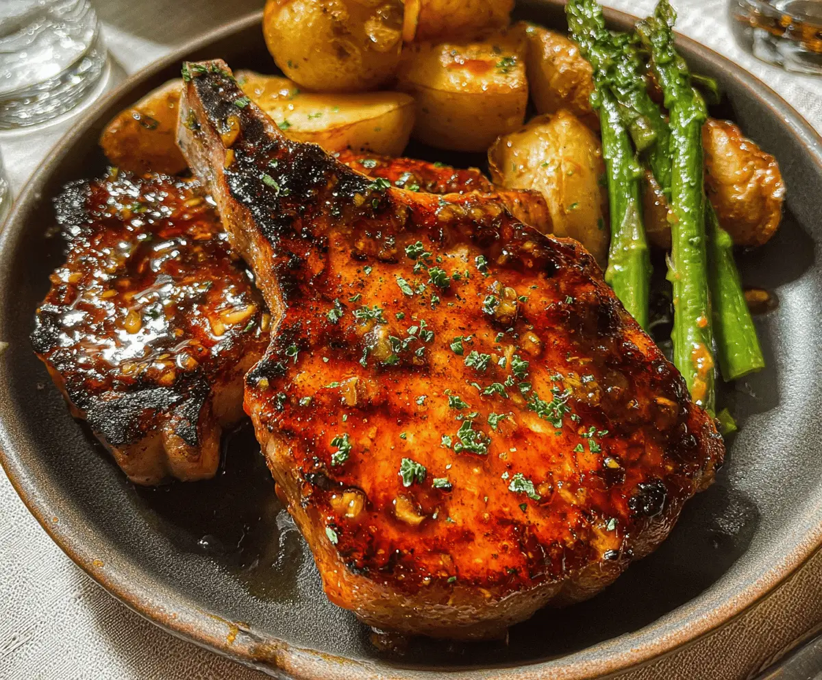 Easy Honey Garlic Baked Pork Chops Recipe