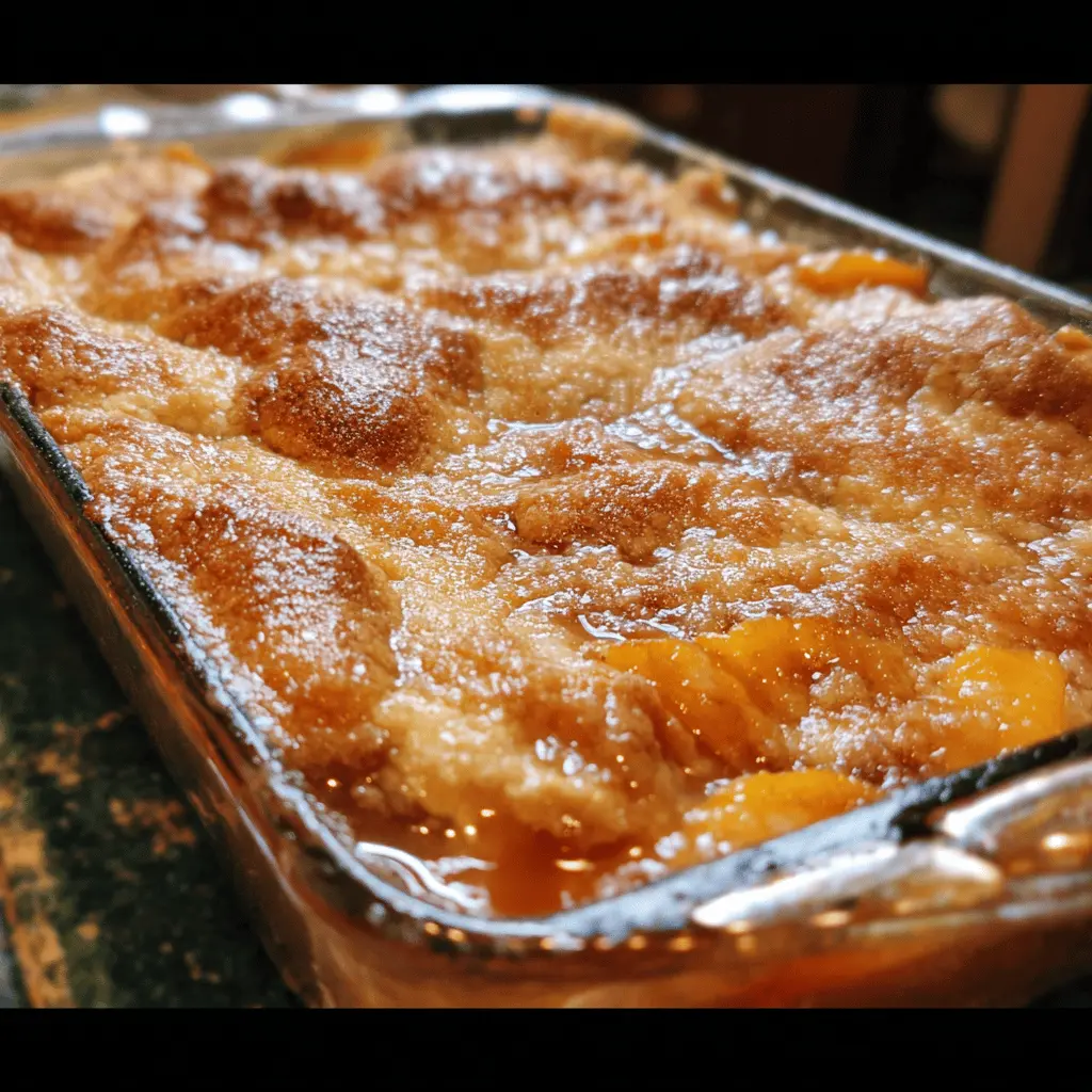 Easy Homemade Peach Cobbler Recipe