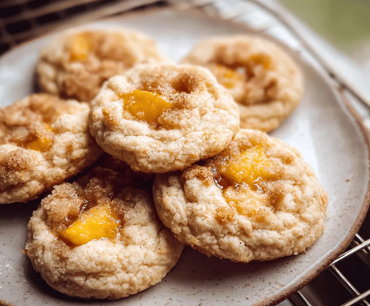 Easy Peach Cobbler Cookies Recipe