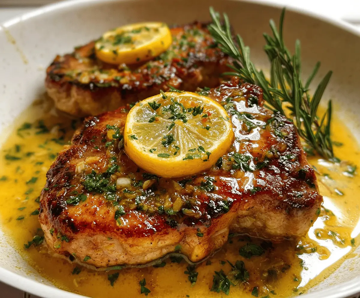 Savory Lemon Butter Pork Chops Recipe