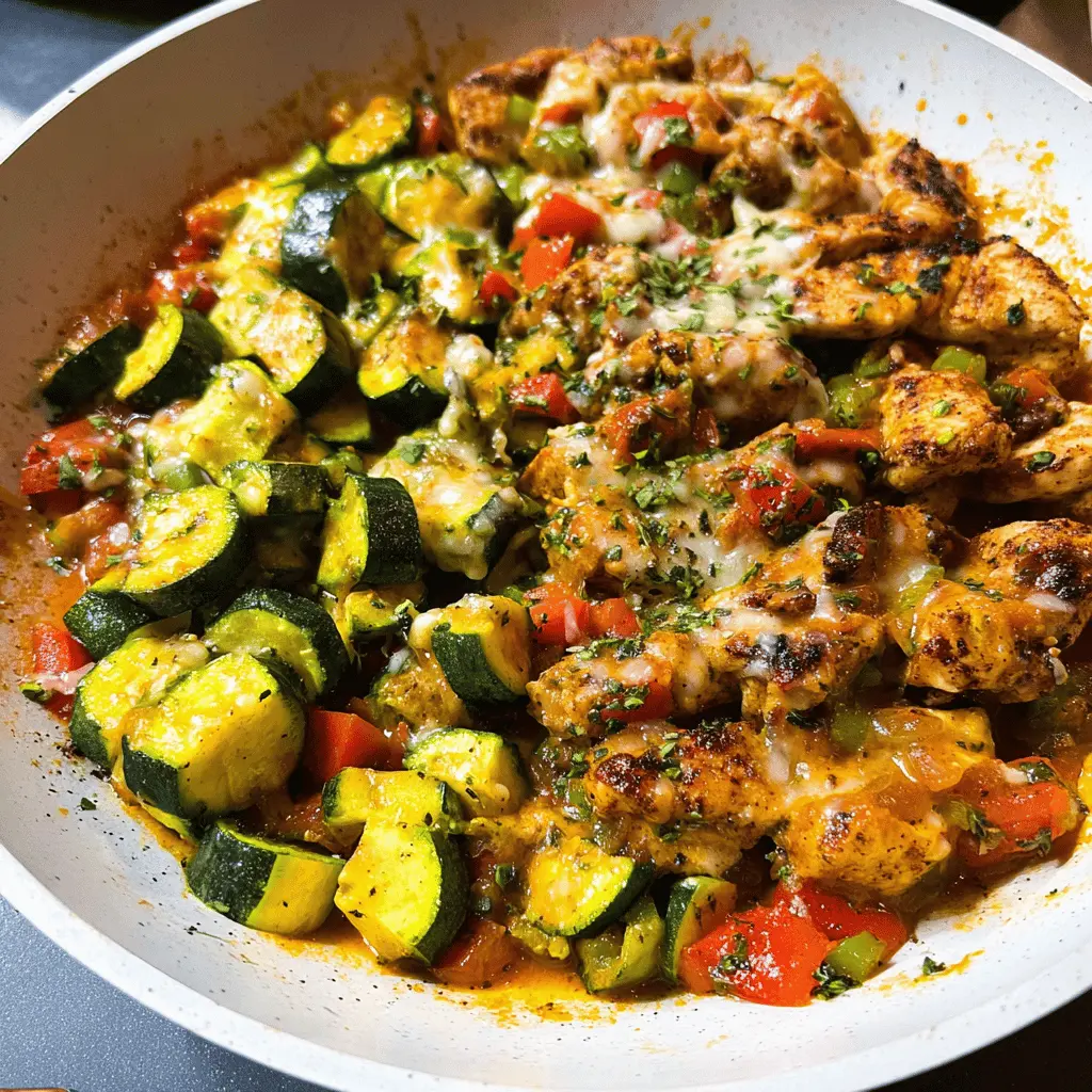 Easy Tex Mex Chicken and Zucchini Recipe
