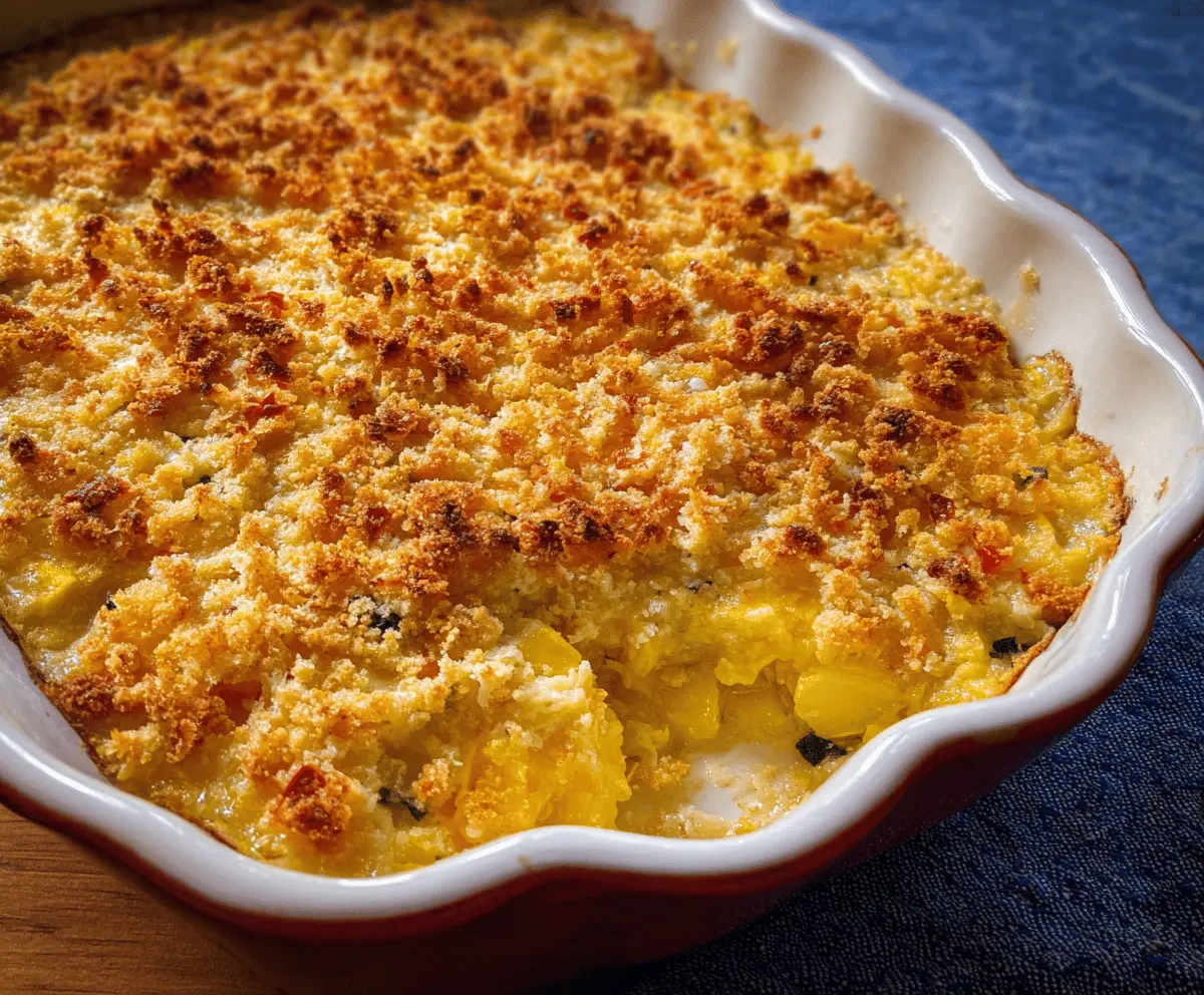 Easy Yellow Squash Casserole Recipe
