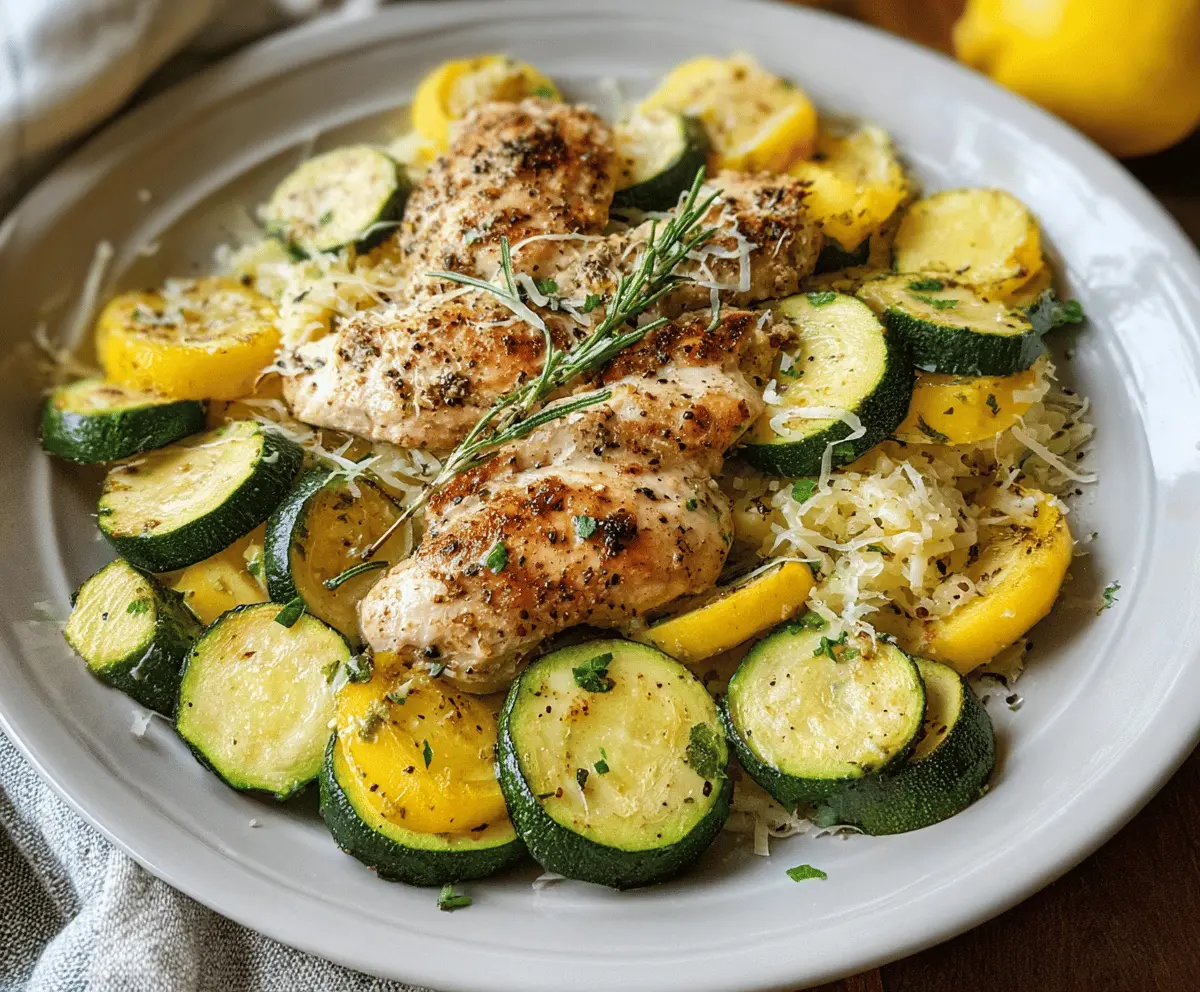 Easy Chicken Breast with Zucchini and Squash Recipe