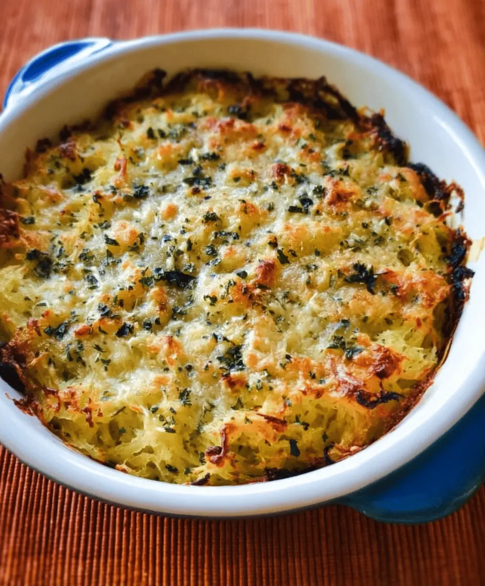 Healthy Spaghetti Squash Au Gratin Recipe