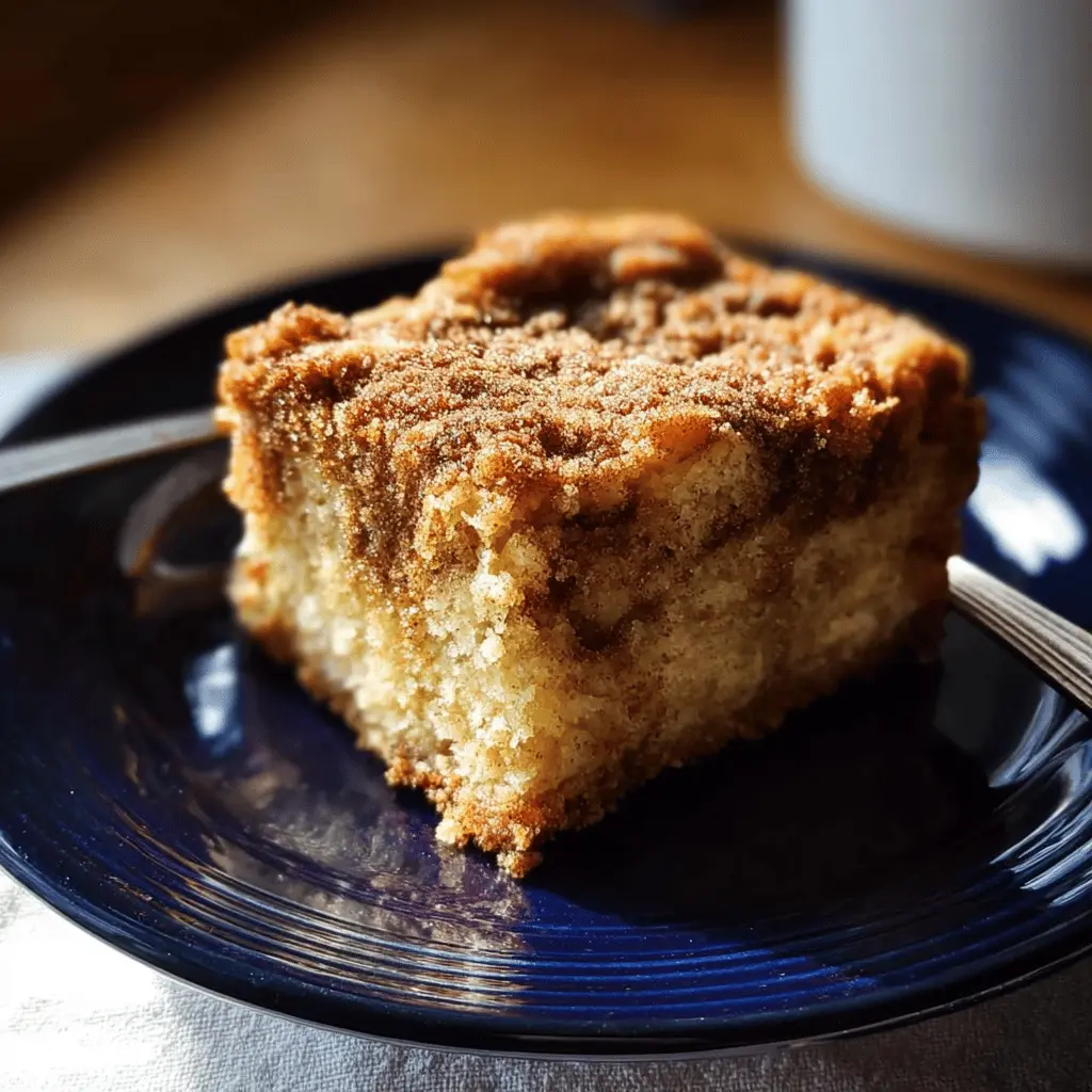 Moist Cinnamon Sugar Zucchini Coffee Cake Recipe