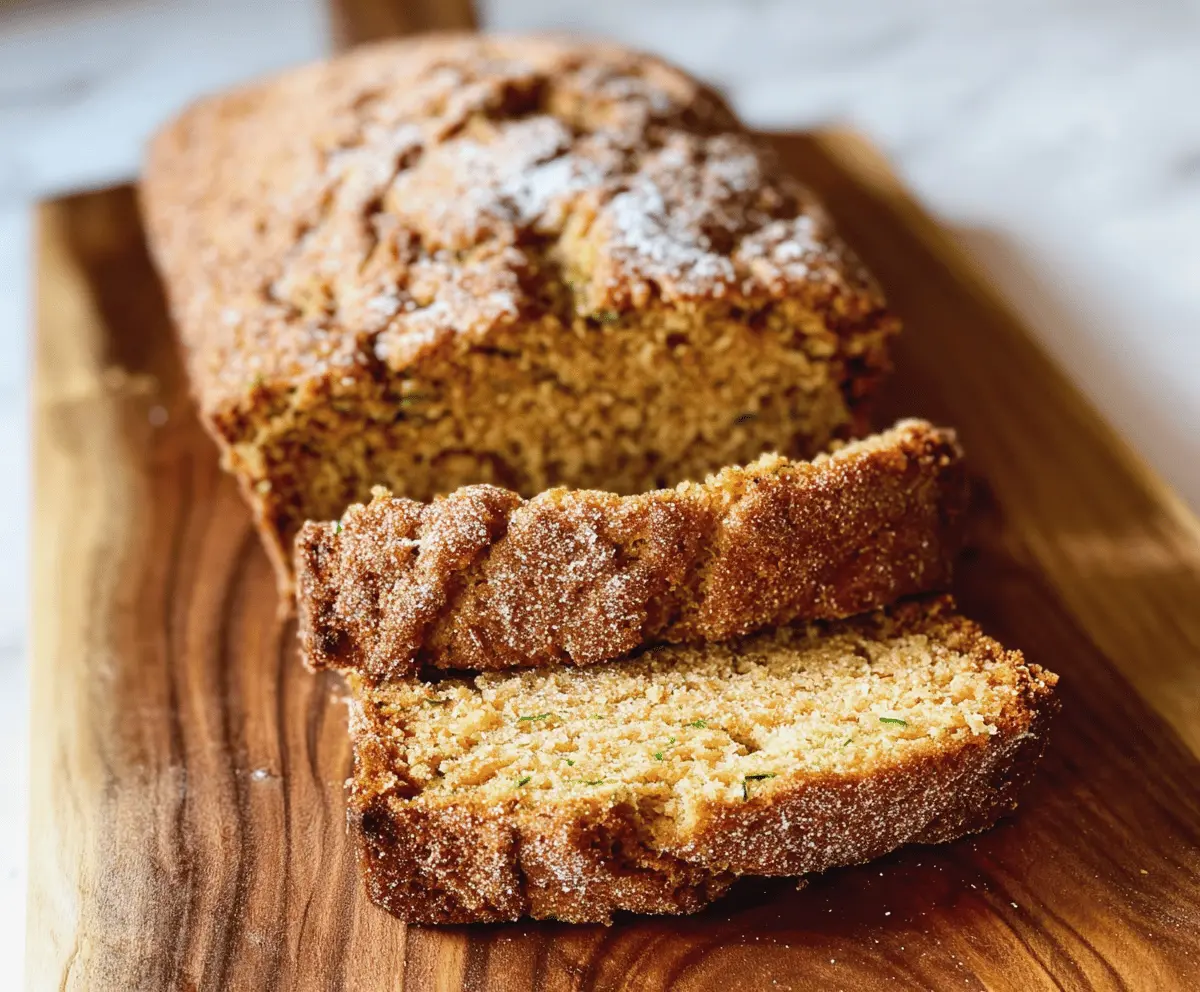 Easy Snickerdoodle Zucchini Bread Recipe