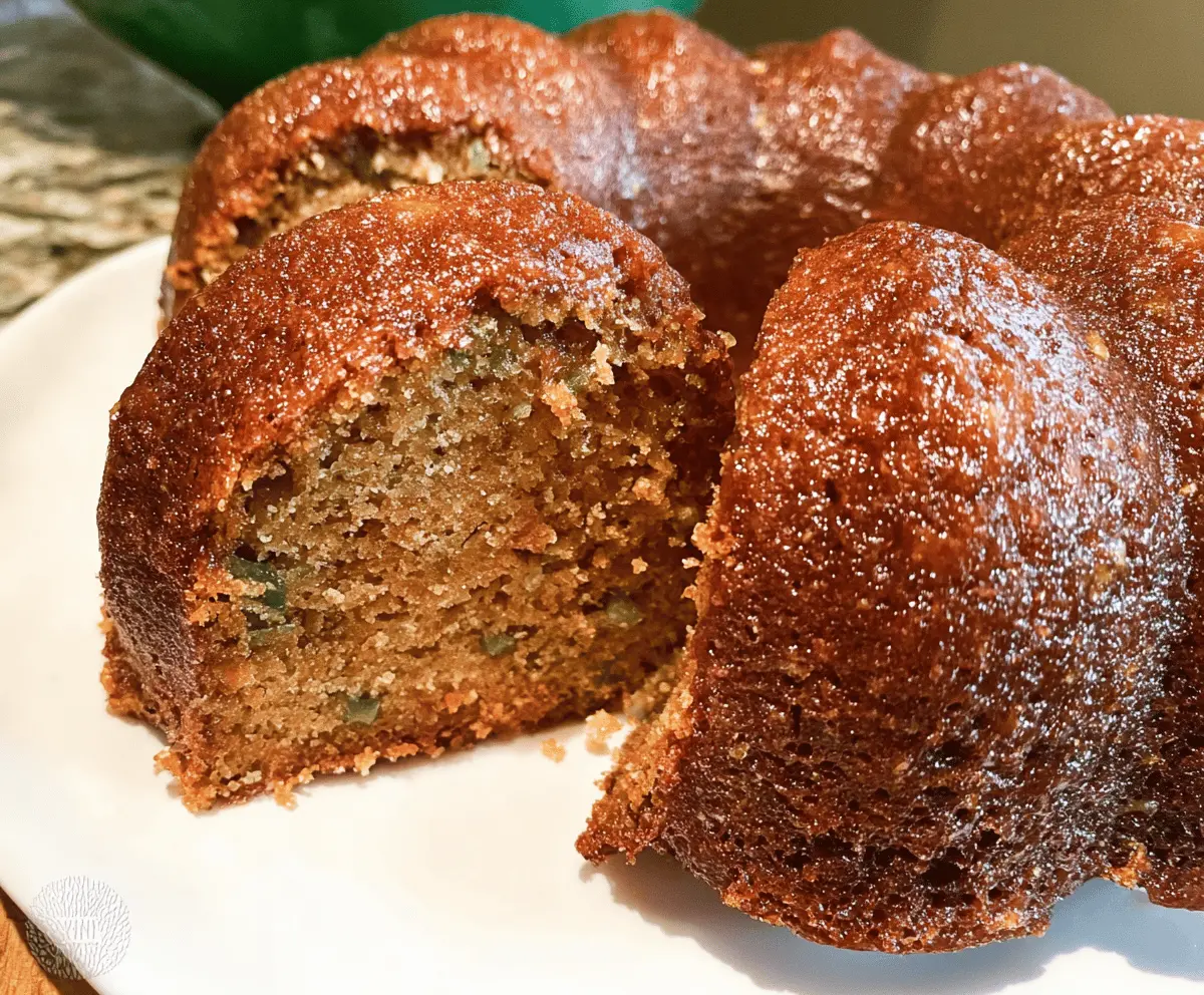 Moist Cinnamon Zucchini Bundt Bread Recipe