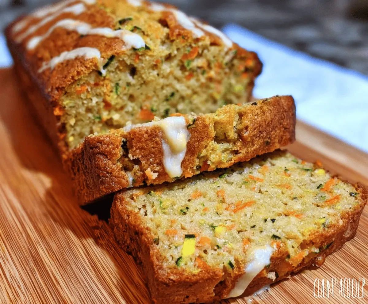 Moist Carrot Apple Zucchini Bread Recipe