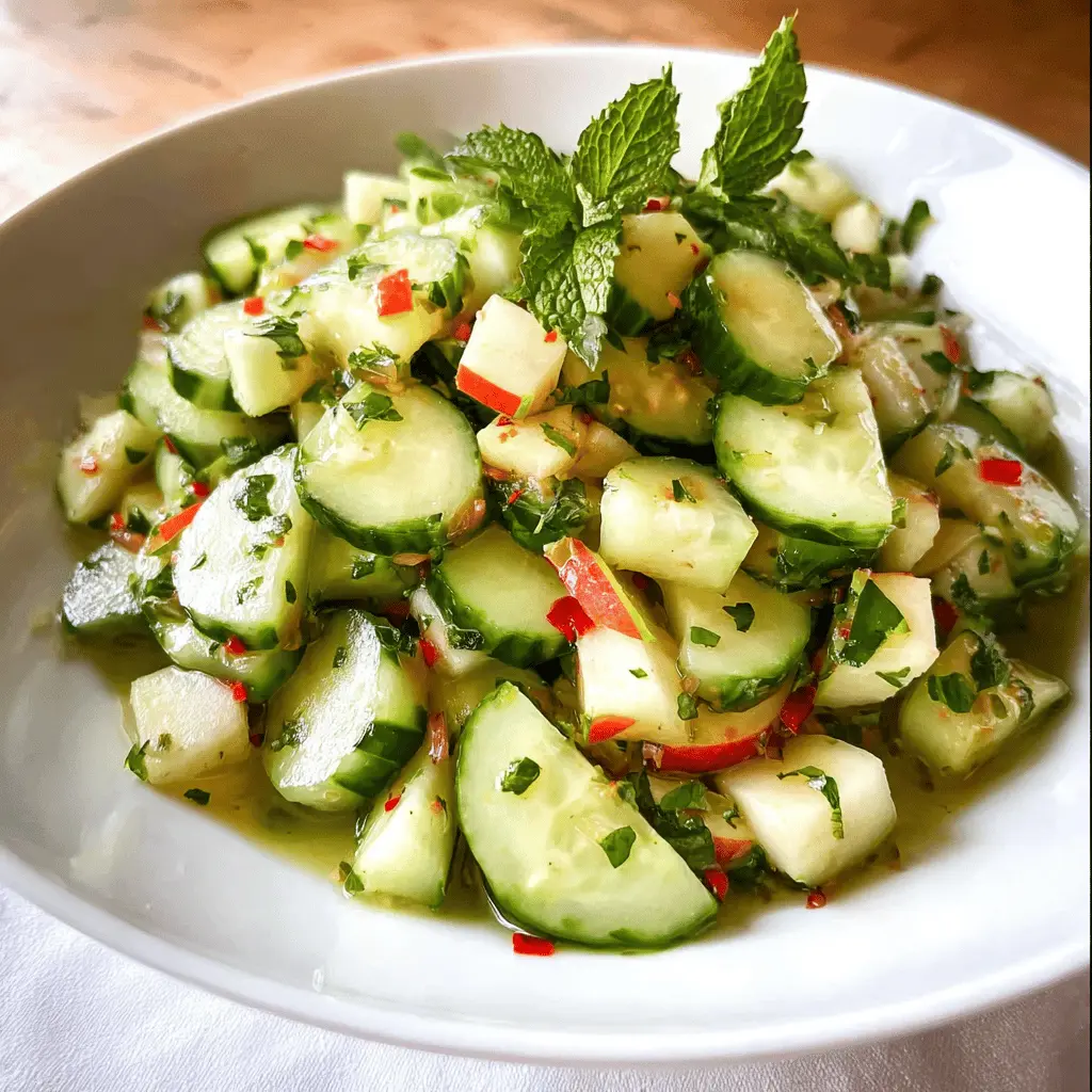 Fresh Cucumber Apple Salad Recipe for Summer