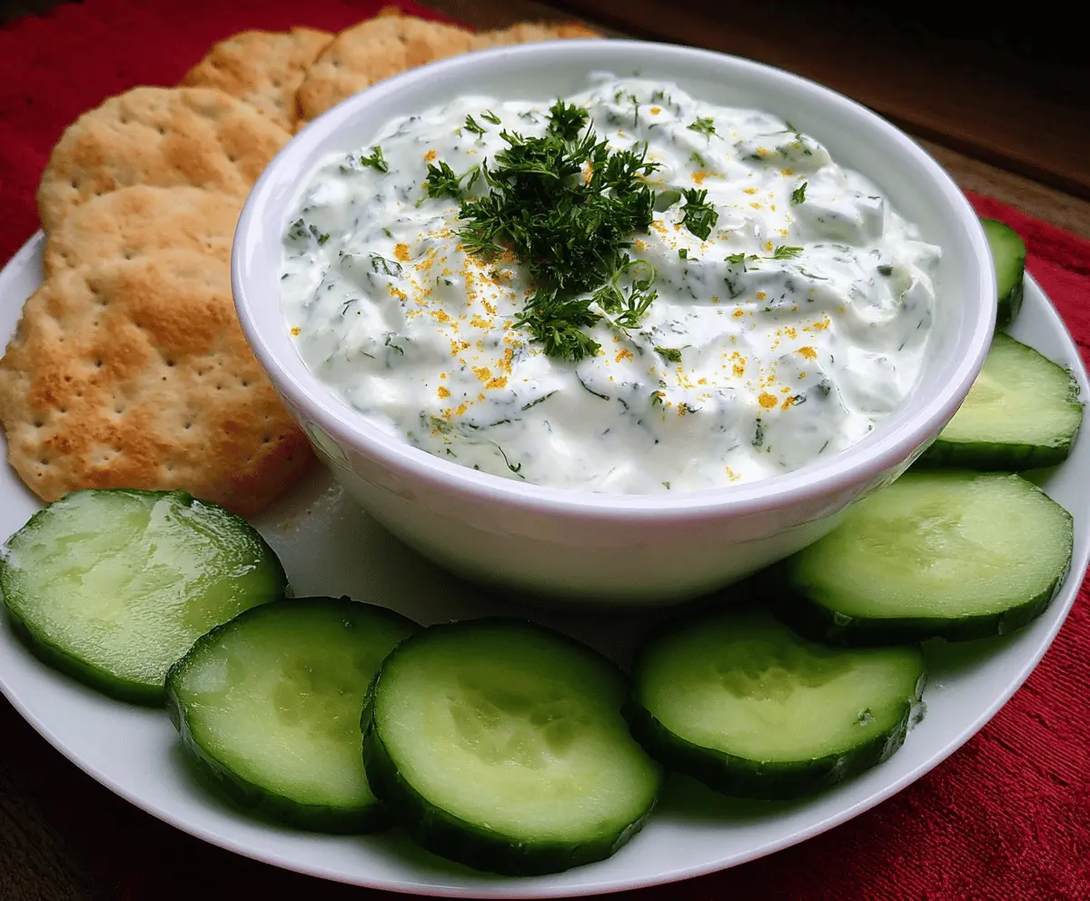 Easy Refreshing Cucumber Dip Recipe