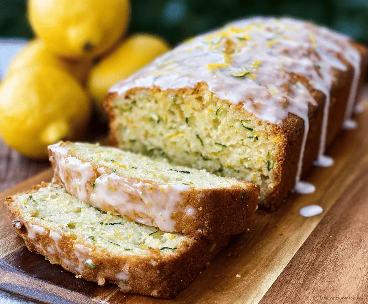 Moist Lemon Zucchini Bread Recipe