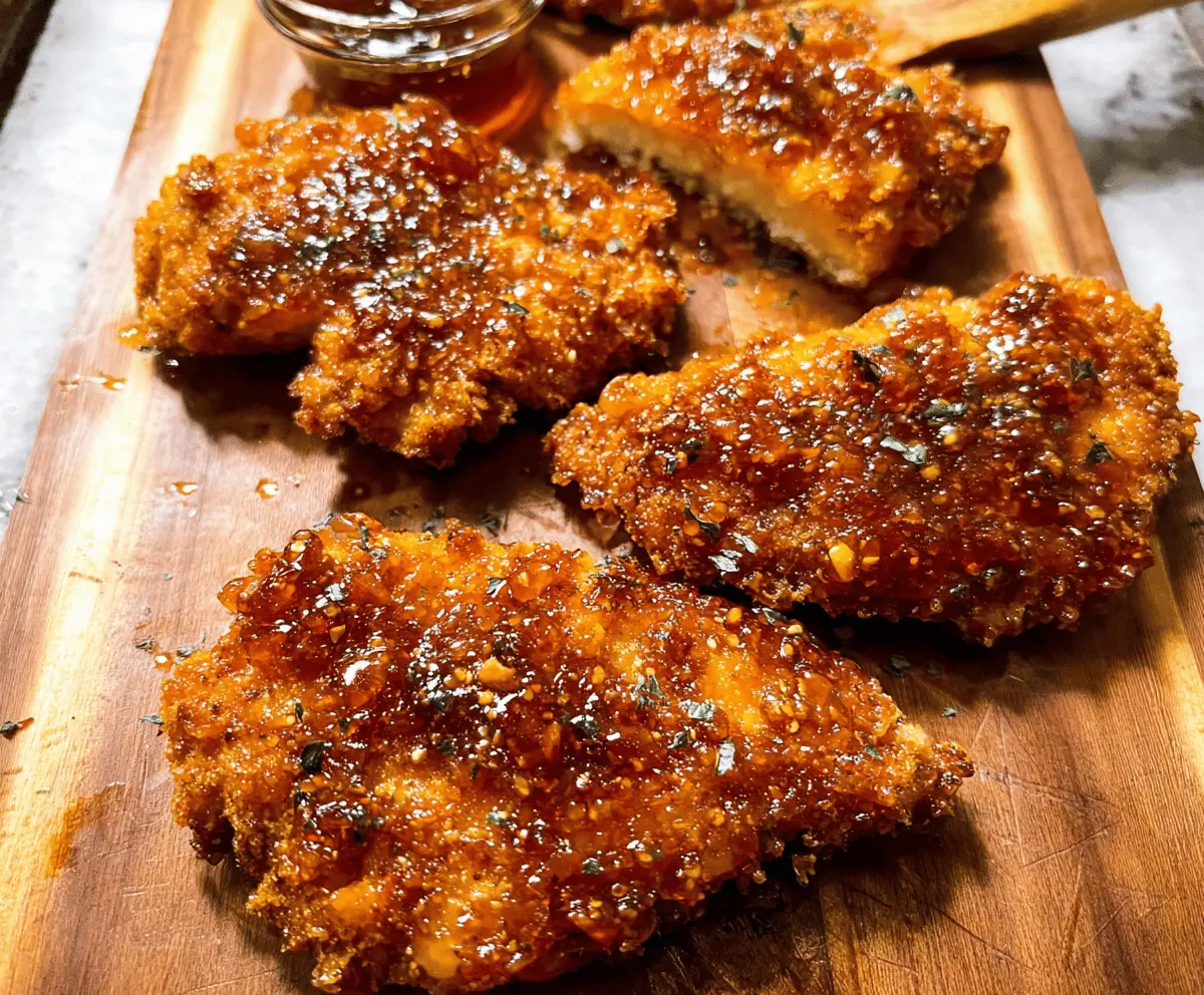 Baked Crunchy Hot Honey Chicken Recipe